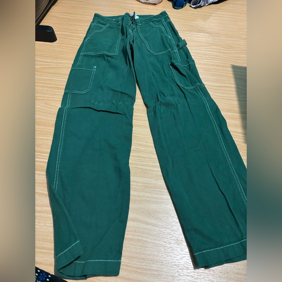 Garage Pants - green carpenter pants